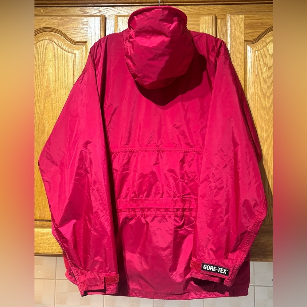 Vintage 90's Chlorophylle Red Gore-Tex Rain Jacket Men's Large - Picture 11 of 11